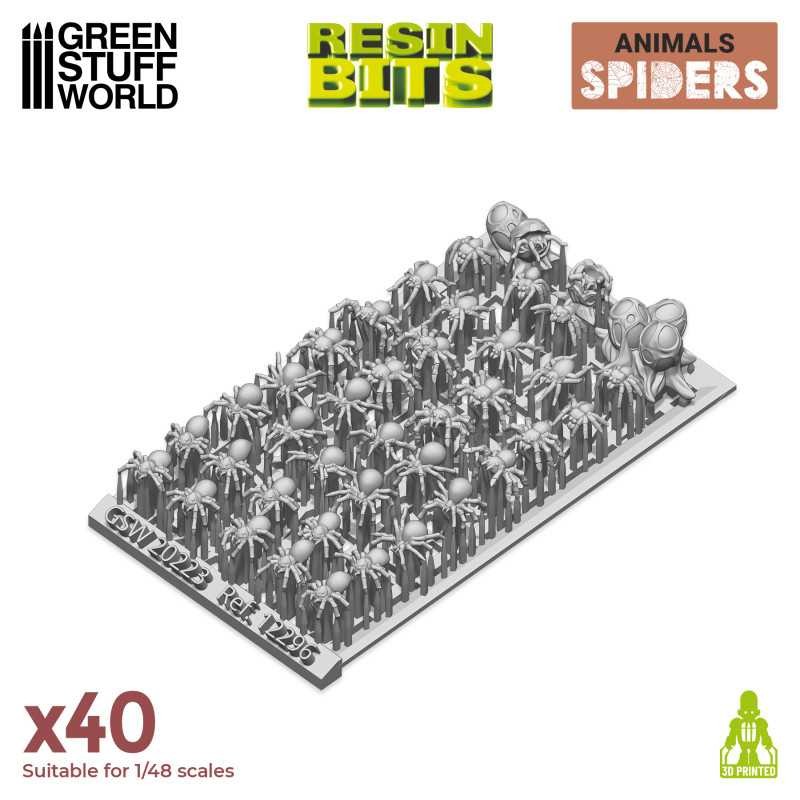 GREEN STUFF WORLD 12296 3D printed set - Spiders REÇİNE ÖRÜMCEK SETİ