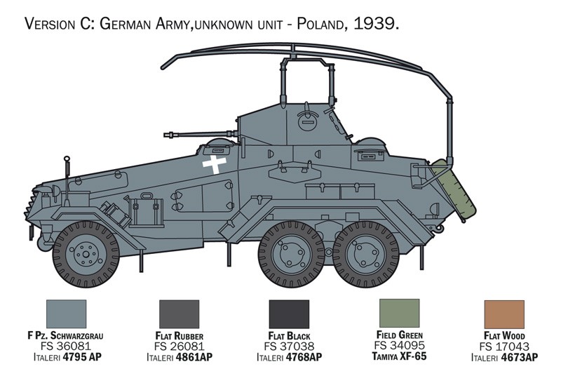 ITALERI 6433 1/35 Sd. Kfz. 232 6 Rad. ASKERİ KARA ARACI MAKETİ