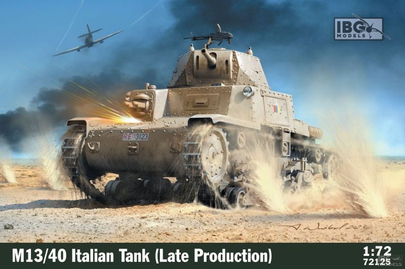 IBG MODELS 72125 1/72 M13/40 ITALIAN LIGHT TANK (LATE PRODUCTION) İKİNCİ DÜNYA SAVAŞI İTALYAN TANKI MAKETİ