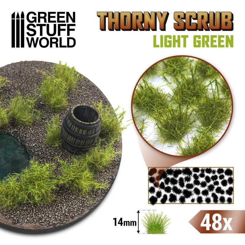 GREEN STUFF WORLD 11499 Thorny Scrubs - LIGHT GREEN - ACIK YEŞİL