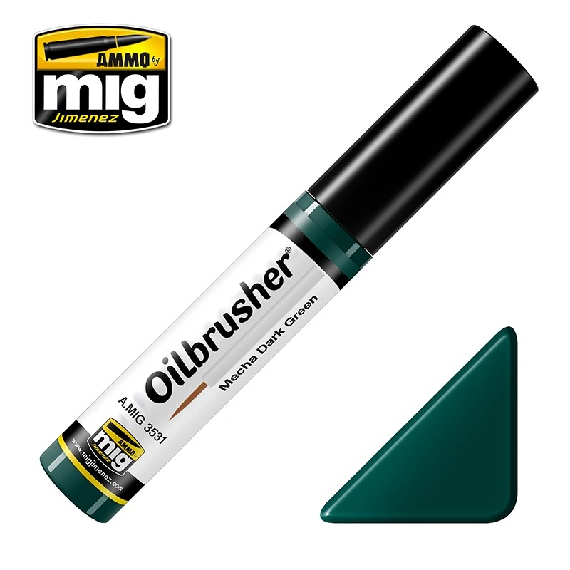 AMMO MIG 3531 OILBRUSHER Mecha Dark Green ÖZEL YAĞLI BOYA