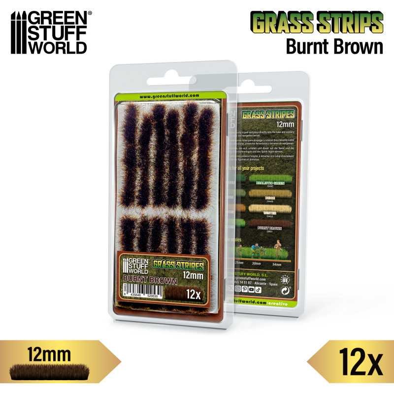 GREEN STUFF WORLD 13453 Grass Strips 12 mm - Burnt Brown