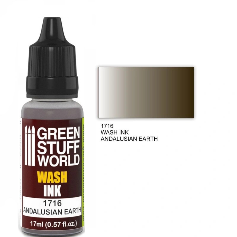 GREEN STUFF WORLD 1716 Wash Ink ANDALUSIAN EARTH - YIKAMA EFEKTİ BOYASI