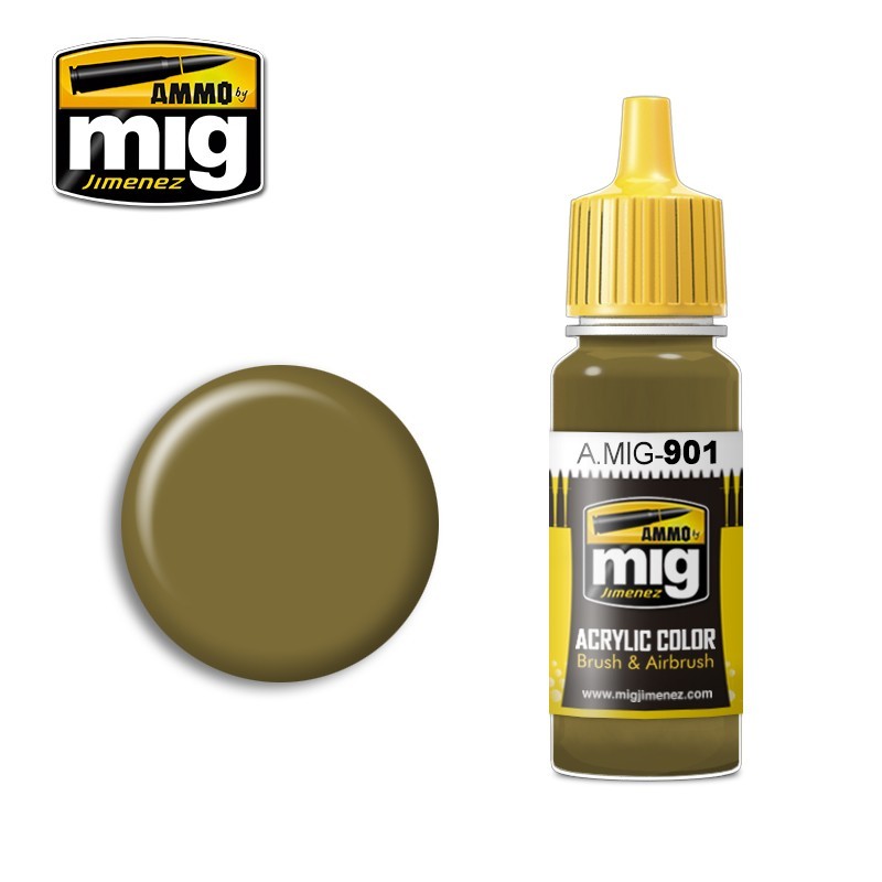 AMMO MIG 0901 Dunkelgelb Dark Base MAKET BOYASI