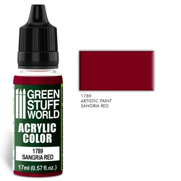 GREEN STUFF WORLD 1789 Acrylıc Color SANGRIA RED MAKET BOYASI