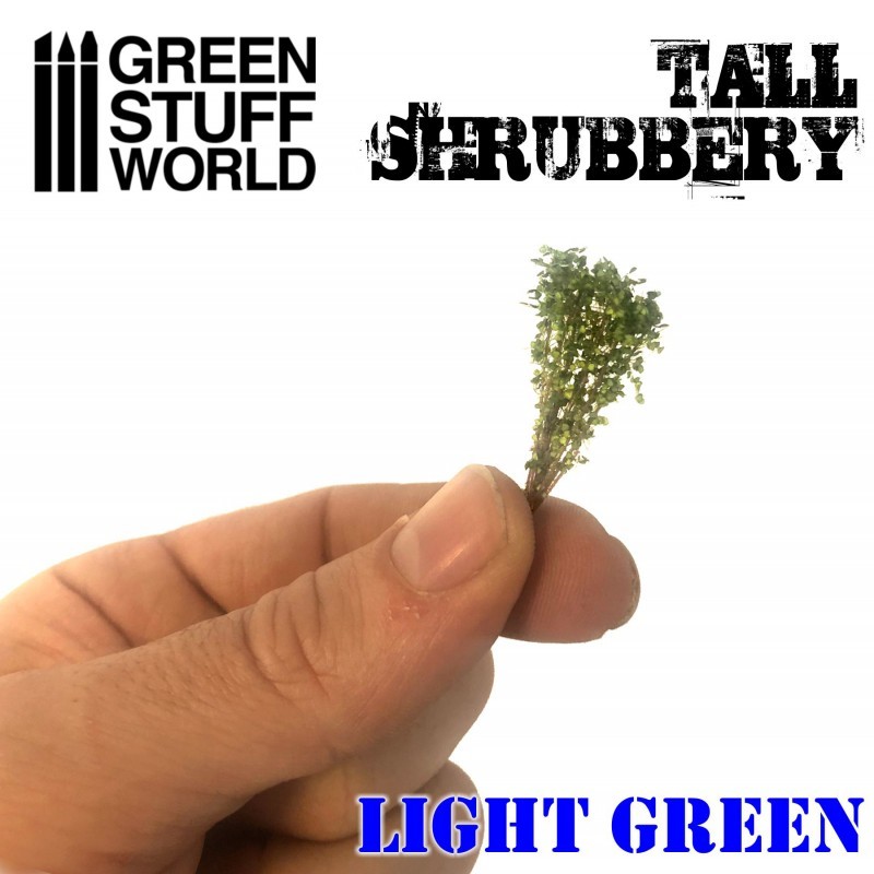 GREEN STUFF WORLD 9925 Tall Shrubbery LIGHT GREEN - AÇIK YEŞİL UZUN ÇALILAR