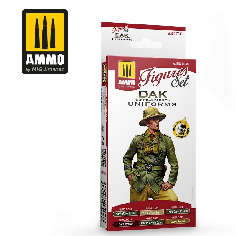 AMMO MIG 7038 DAK Figures Boyama Seti