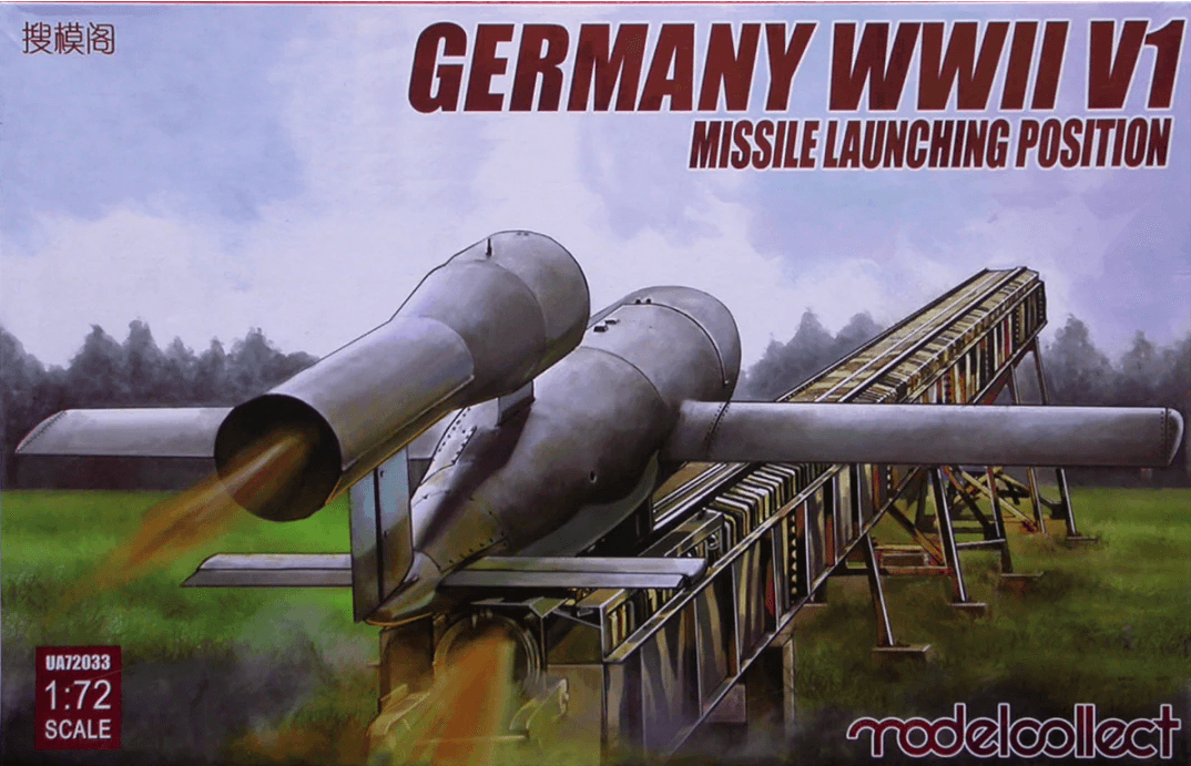 MODELCOLLECT 72033 1/72 Germany WWII V1 Launching Position GÜDÜMLÜ ROKET MAKETİ