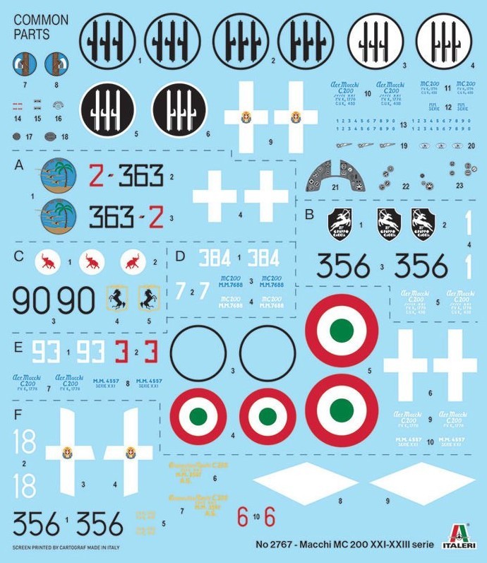 ITALERI 2767 1/48 Macchi C.200 Serie XXI-XXIII ASKERİ UÇAK MAKETİ