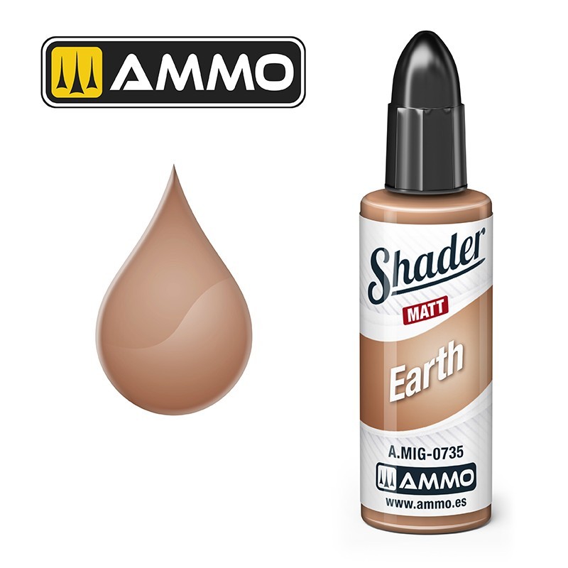 AMMO MIG 0735 MATT SHADER Earth GÖLGELEME EFEKT BOYASI