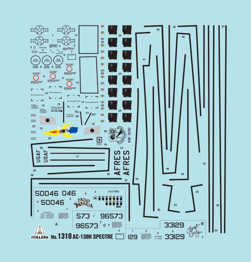 ITALERI 1310 1/72 AC - 130H SPECTRE SAVAŞ UÇAĞI MAKETİ