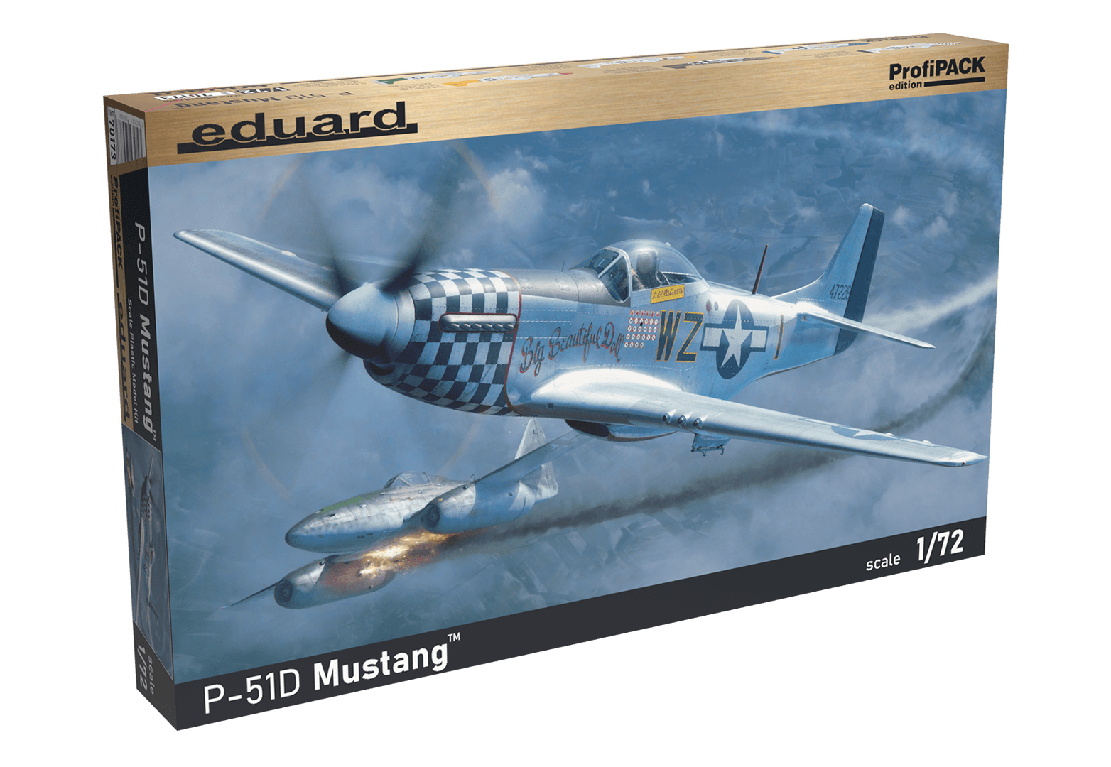 EDUARD 70173 1/72 P-51D Mustang SAVAŞ UÇAĞI MAKETİ