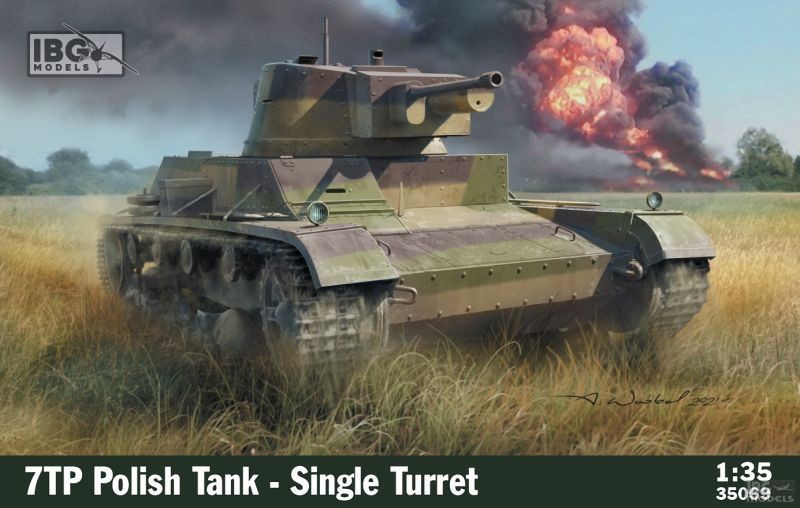 IBG MODELS 35069 1/35 7TP POLISH TANK SINGLE TURRET POLONYA İKİNCİ DÜNYA SAVAŞI POLONYA TANKI MAKETİ