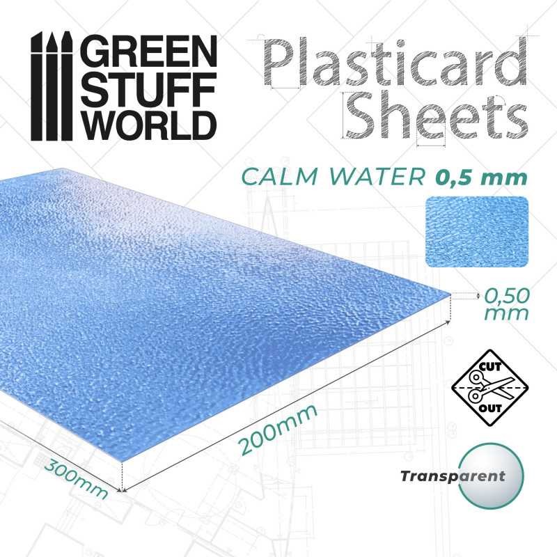 GREEN STUFF WORLD 1394 Calm Water Sheet - Sakin Su Levhası 0,5mm