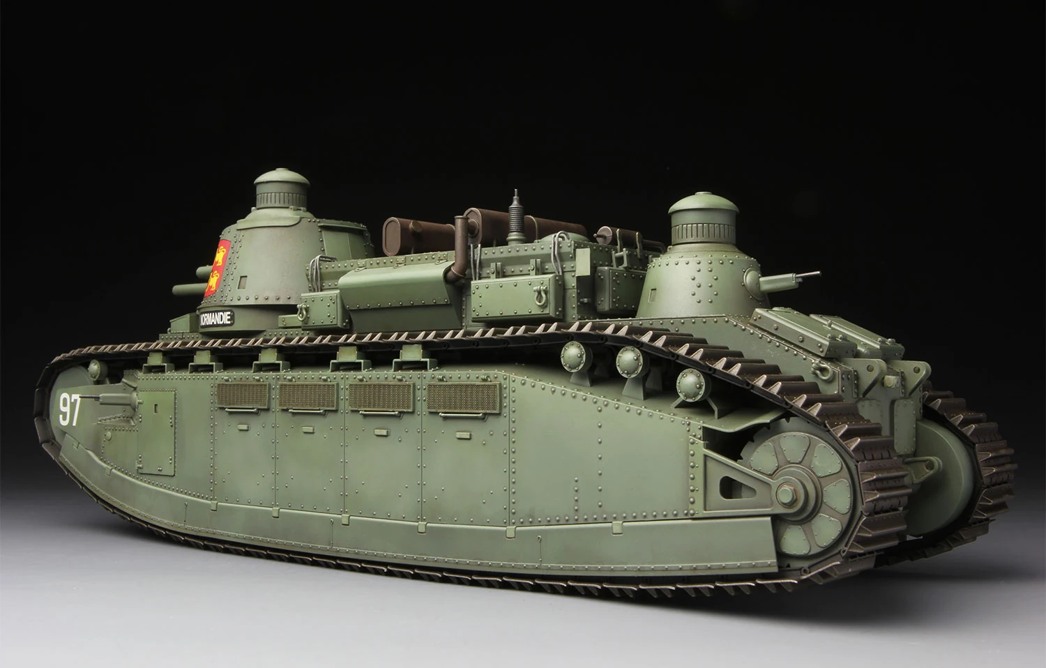 MENG TS-009 1/35 FRENCH SUPER HEAVY TANK CHAR 2C FRANSIZ TANK MAKETİ