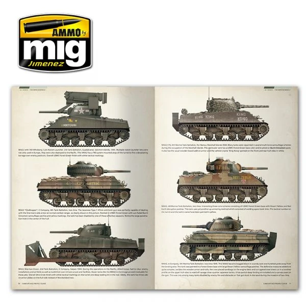 AMMO MIG 6080 SHERMAN TANKLARI REFERANS KİTABI