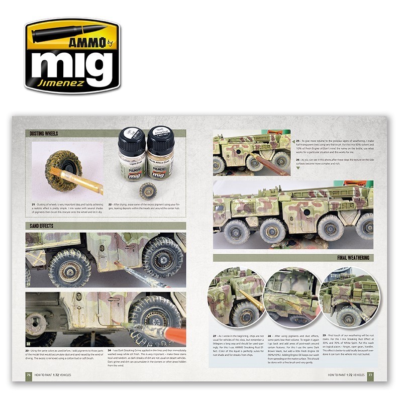 AMMO MIG 6019 THE WEATHERING SPECIAL How to Paint 1/72 Military Vehicles (English) - 1/72 ASKERİ ARAÇLAR BOYAMA TEKNİKLERİ KİTABI