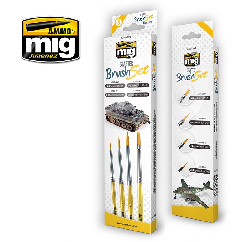 AMMO MIG 7602 Starter Brush Set Fırça Seti