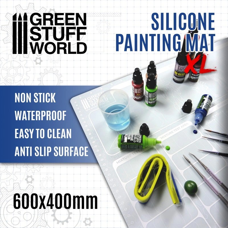 GREEN STUFF WORLD 2713 Silicone Painting Mat 600x400mm
