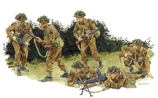 DRAGON 6212 1/35 BRITISH INFANTRY (NORMANDY 1944) İKİNCİ DÜNYA SAVAŞI İNGİLİZ ASKERLERİ FİGÜR MAKETİ