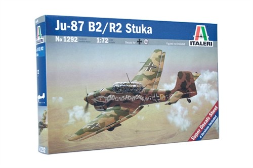 ITALERI 1292 1/72 JU - 87 B2 STUKA SAVAŞ UÇAĞI MAKETİ