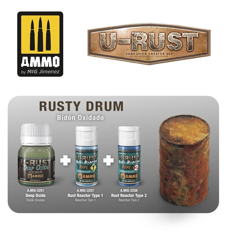 AMMO MIG 7460 U-Rust Corrosion Creator Set Pas ve Korozyon Seti
