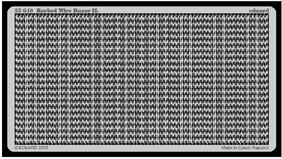 EDUARD 35640 1/35 Barbed Wire Rezor II (8m) DİKENLİ JİLET TEL DETAY SETİ