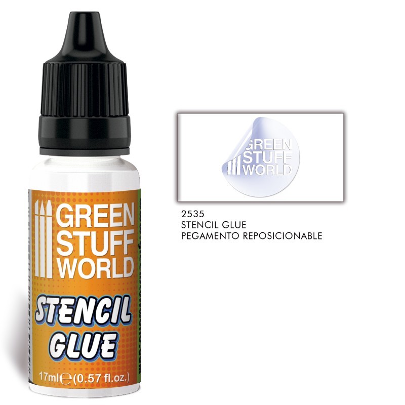 GREEN STUFF WORLD 2535 Repositionable Stencil Glue Yeniden Konumlandırılabilir Stensil/Kalıp Yapıştırıcısı