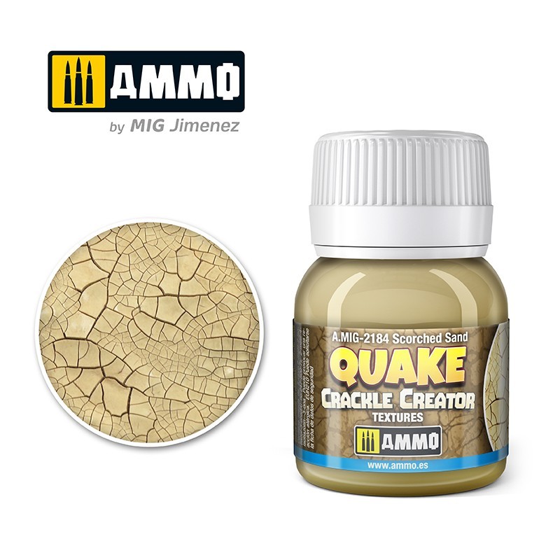 AMMO MIG 2184 QUAKE CRACKLE CREATOR TEXTURES Scorched Sand - Kavrulmuş Kum Zemin Efekti