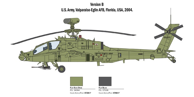 ITALERI 2748 1/48 AH 64D APACHE LONGBOW SALDIRI HELİKOPTERİ MAKETİ