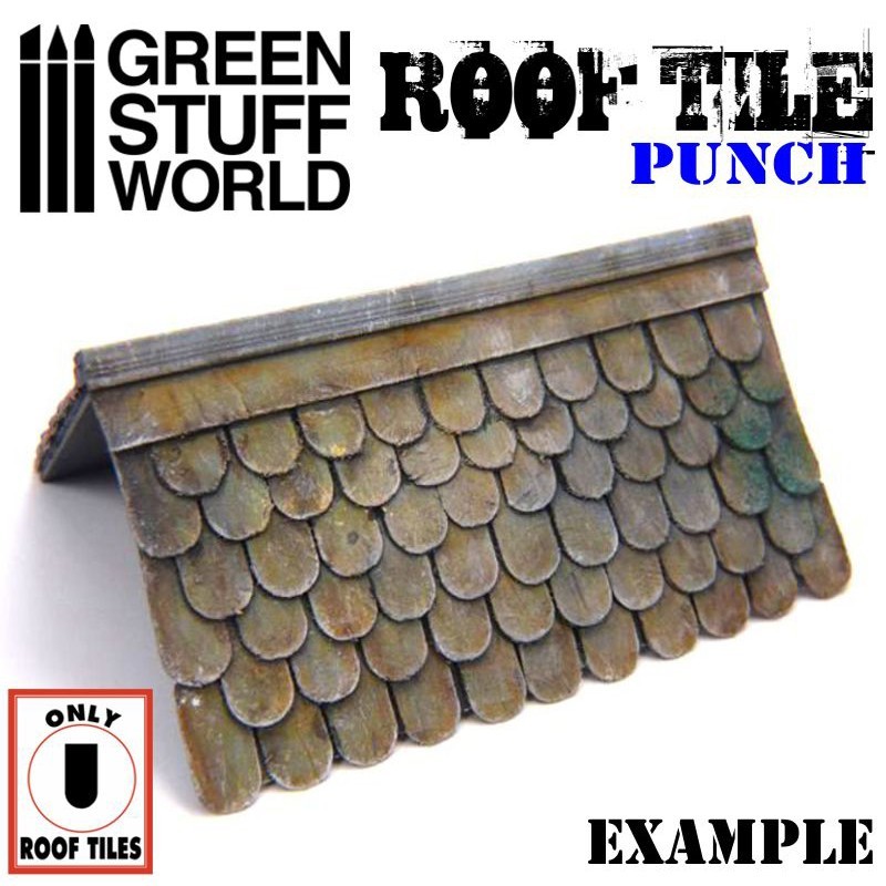 GREEN STUFF WORLD 1417 ROOF TILE Punch - KİREMİT ZIMBASI