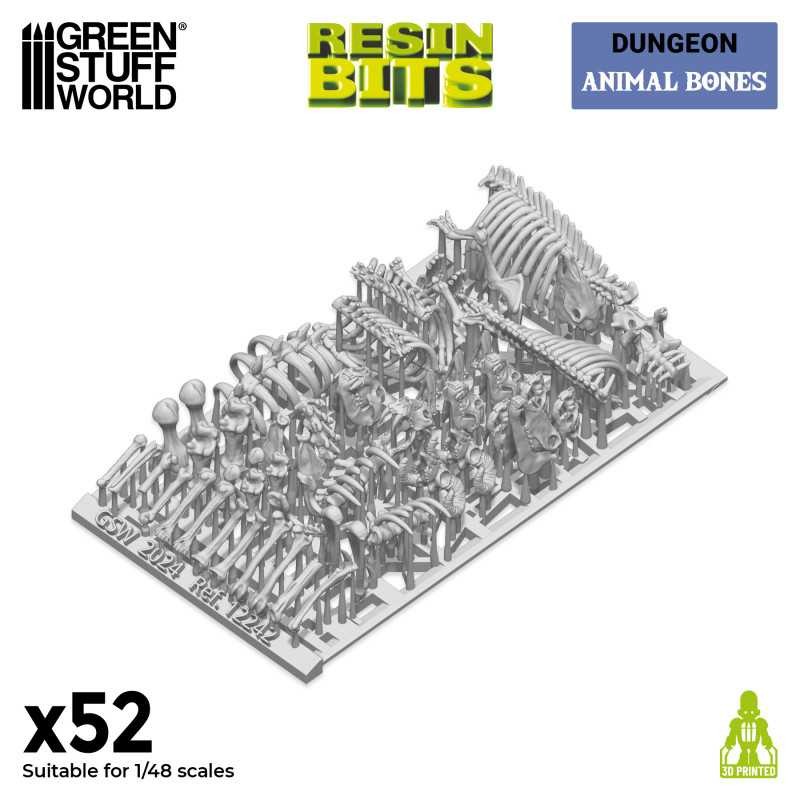 GREEN STUFF WORLD 12242 3D printed set - Animal Bones HAYVAN KEMİKLERİ