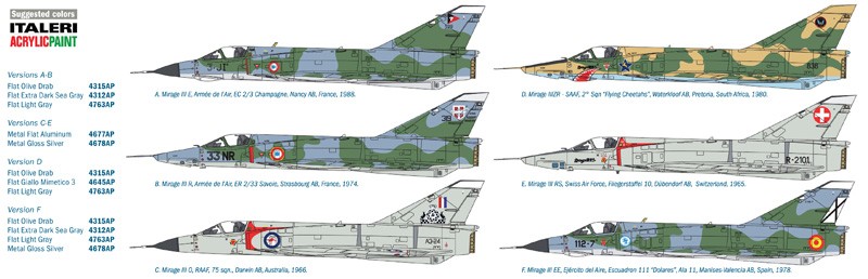 ITALERI 2510 1/32 MIRAGE III E/R SAVAŞ UÇAĞI MAKETİ