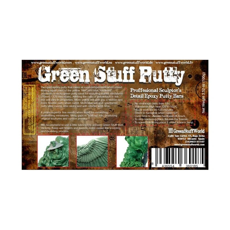 GREEN STUFF WORLD 1018 "Green Stuff Bar" 100 gr. EPOKSİ DOLGU MACUNU