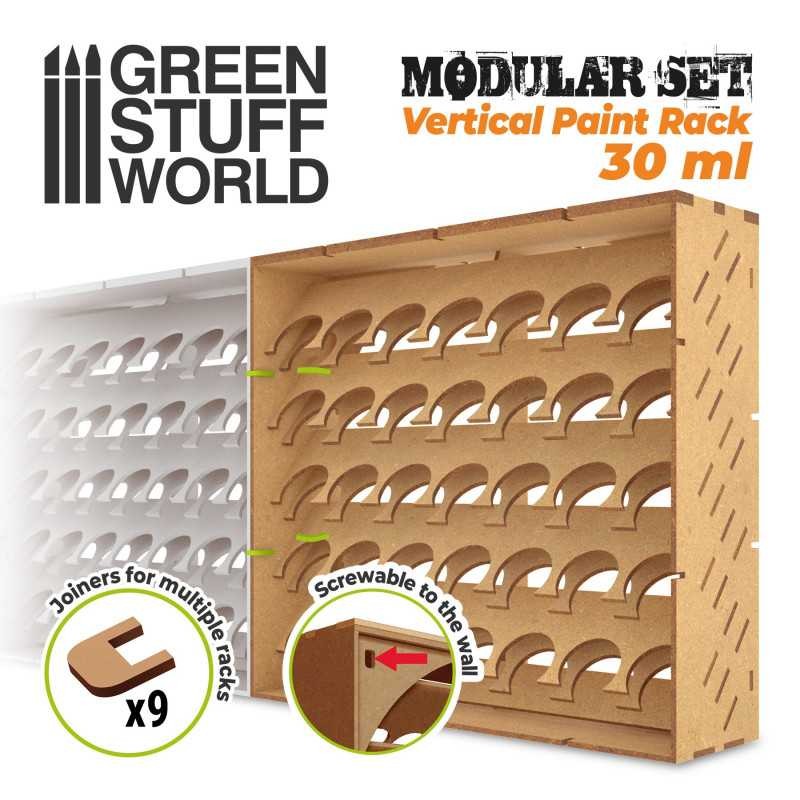 GREEN STUFF WORLD 11242 Vertical Paint Organiser 30ml - DİKEY 35'li BOYA STANDI 30 ML