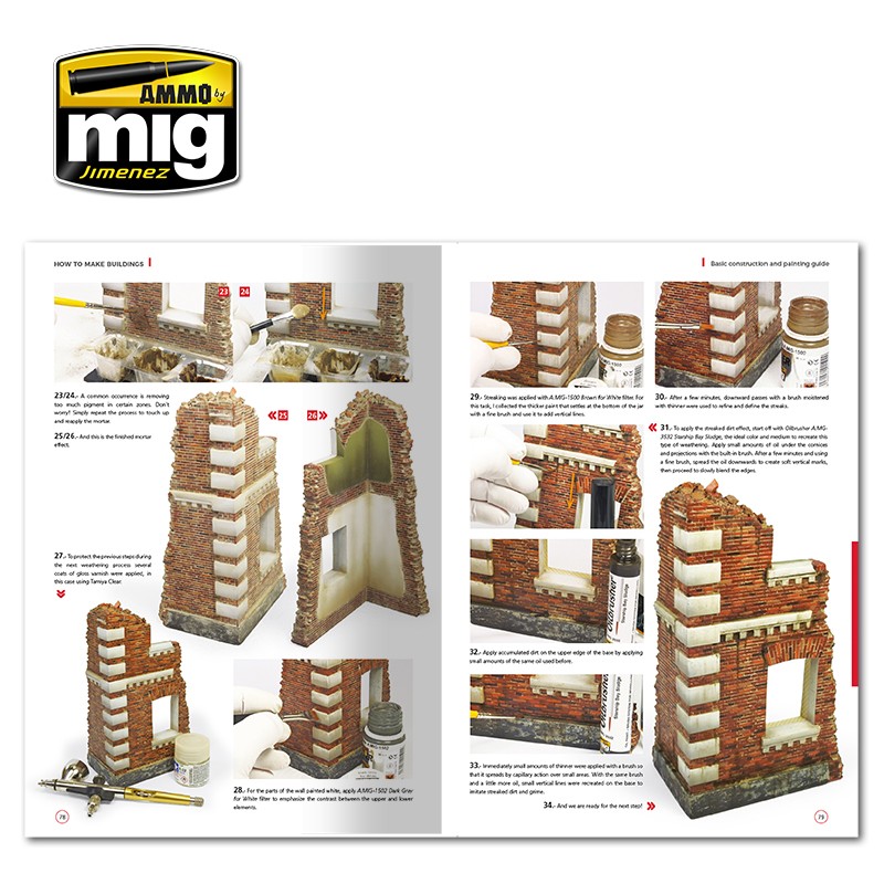 AMMO MIG 6135 How to make Buildings – Basic Construction and Painting Guide English