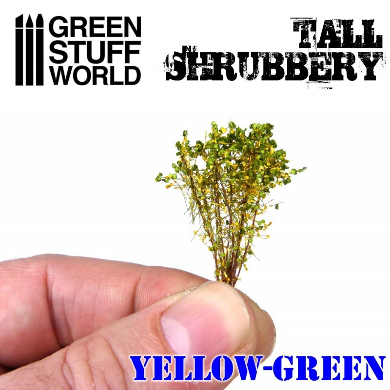 GREEN STUFF WOLRD 9926 Tall Shrubbery - Yellow Green - UZUN ÇALI AÇIK YEŞİL ÇALILIK BİTKİSİ