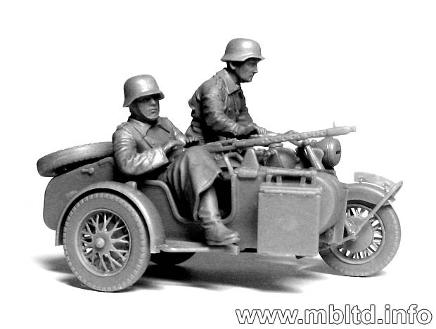MASTER BOX 1/35 3548 "Kradsch\u00fctzen: German Motorcycle Troops on the Move"