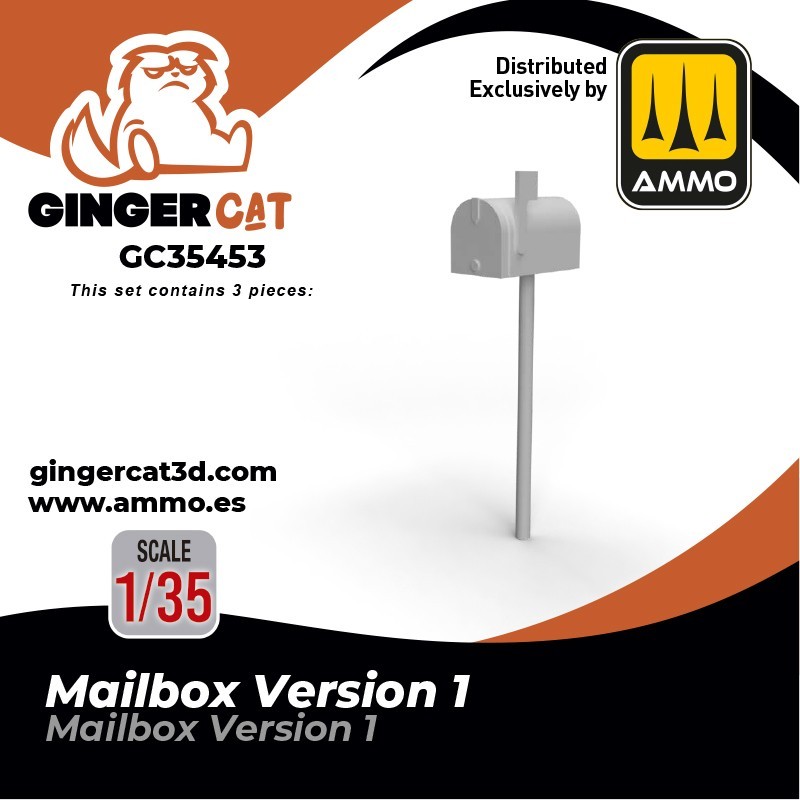 Ginger Cat 35453 1/35 Mailbox Version 1 (3pcs) Reçine Detay Seti