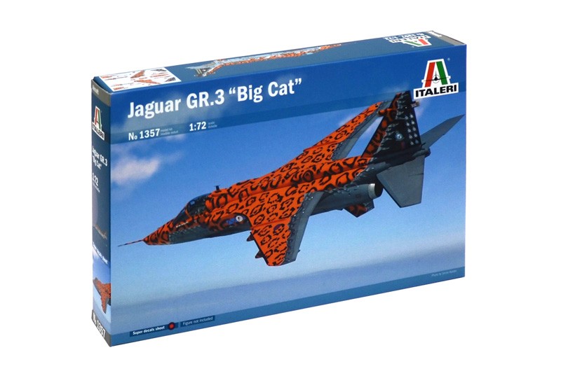 ITALERI 1357 1/72 JAGUAR Gr.3 "BIG CAT" Special Colors SAVAŞ UÇAĞI MAKETİ