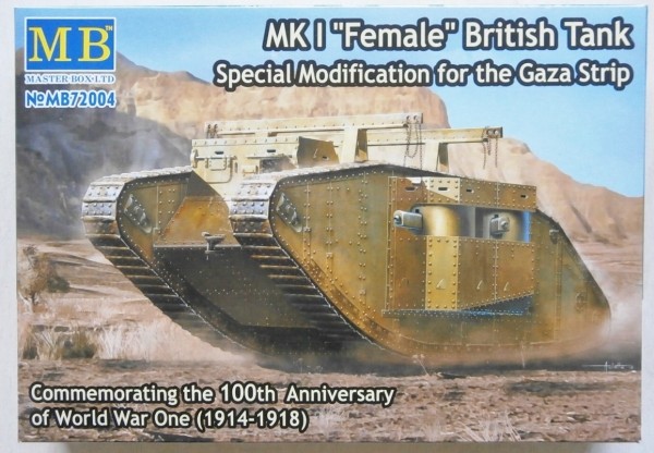 MASTER BOX 72004 1/72 MK.I FEMALE BRITISH TANK GAZA STRIP