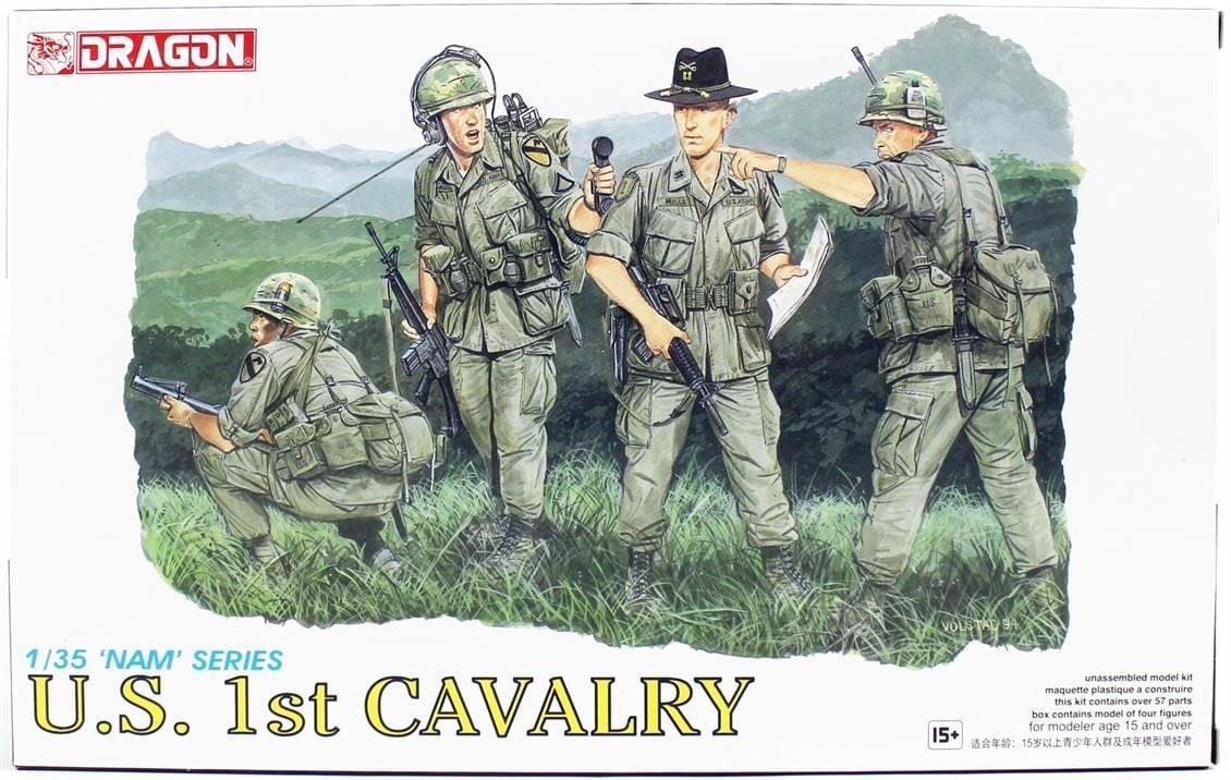 DRAGON 3312 1/35 U.S. 1st CAVALRY VİETNAM SAVAŞI AMERİKAN ASKERLERİ FİGÜR MAKETİ