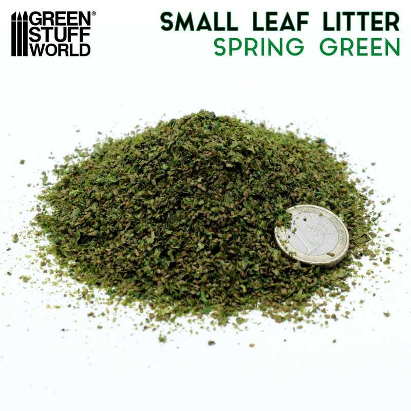 GREEN STUFF WORLD 13246 Small Leaf Litter -  Spring Green Color KULLANIMA HAZIR KÜÇÜK YAPRAK