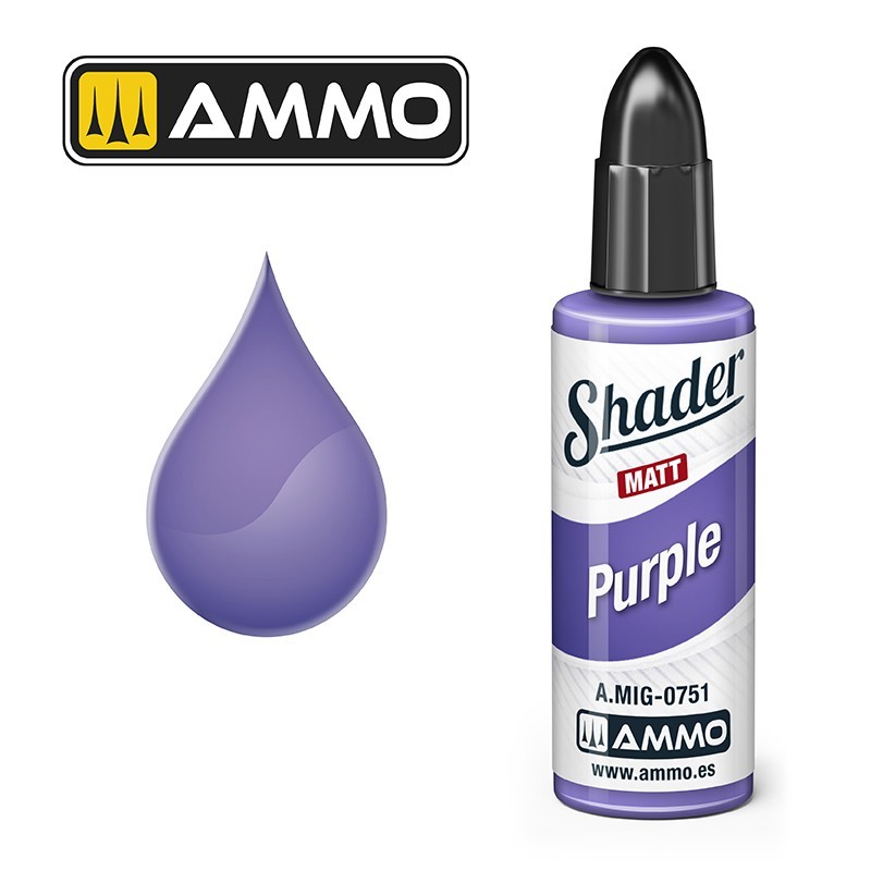 AMMO MIG 0751 MATT SHADER Purple GÖLGELEME EFEKT BOYASI