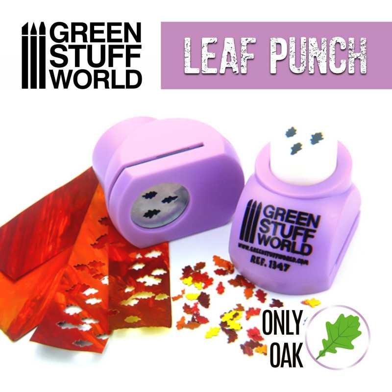 GREEN STUFF WORLD 1347 Miniature Leaf Punch LIGHT PURPLE - MEŞE YAPRAĞI ZIMBASI