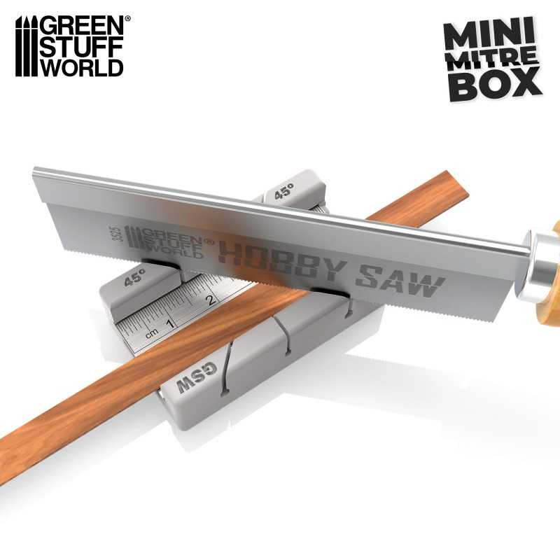 GREEN STUFF WORLD 12936 Mini Mitre Box - MİNİ ÖLÇERLİ AÇILI KESME ALETİ