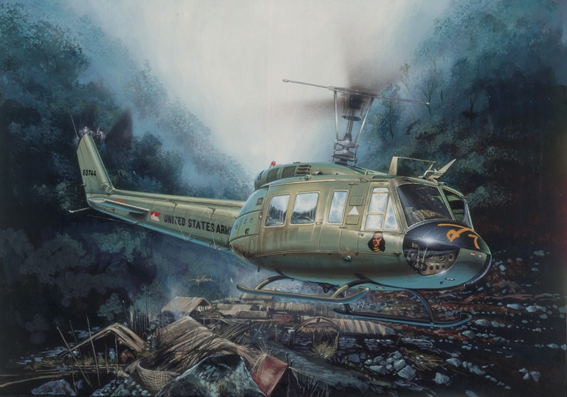 ITALERI 0849 1/48 UH - 1D Iroquois ASKERİ KARGO NAKLİYE HELİKOPTERİ MAKETİ