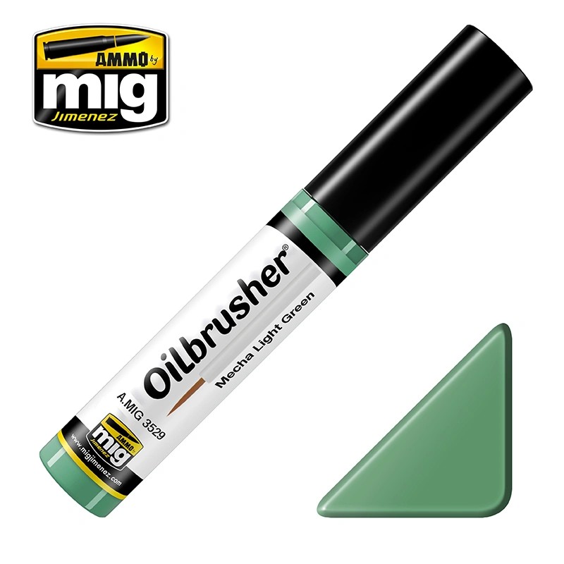 AMMO MIG 3529 OILBRUSHER Mecha Light Green ÖZEL YAĞLI BOYA