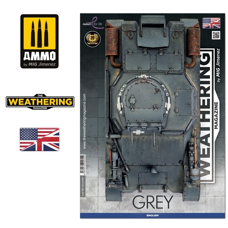 AMMO MIG 4534 THE WEATHERING MAGAZINE #35 – Grey ENGLISH