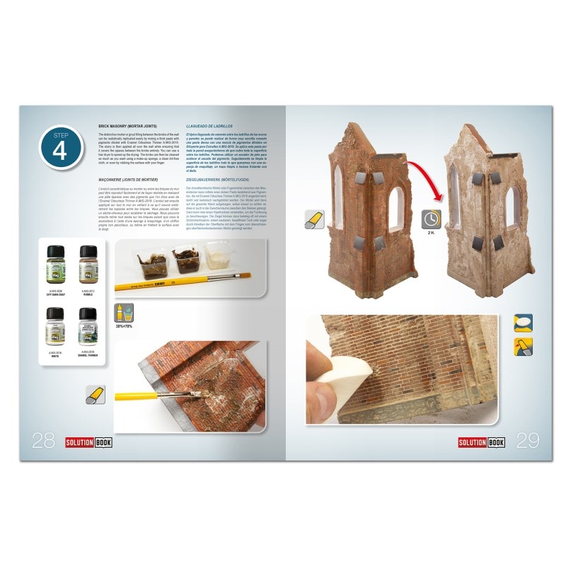 AMMO MIG 7710 SOLUTION BOX 09 - Brick Buildings - TUĞLA BİNALAR Çözüm Seti